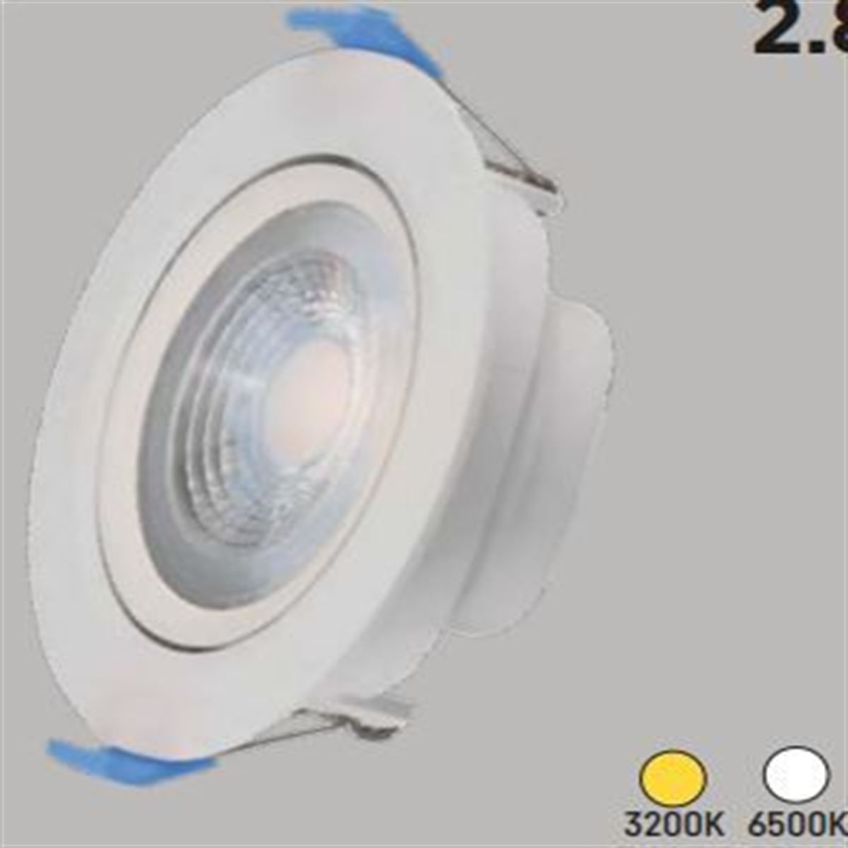 5W.S.A.SLIM  DOWNLIGHT POLİKARBON BEYAZ KASA 6500K 1